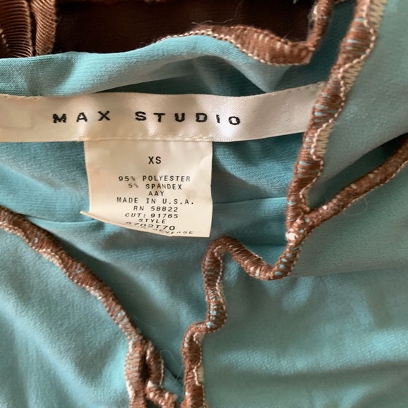 Max Studio 2 Piece Cami & Skirt Set Mocha/Sea Glass XS - Picture 4 of 8